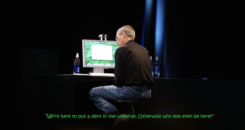 Steve Jobs on stage