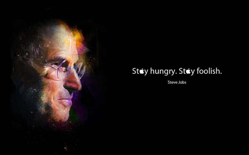 Steve Jobs Portrait — Black, Dramatic, Digital Art