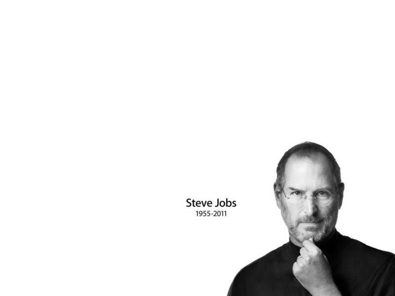 Steve Jobs Portrait — Black
