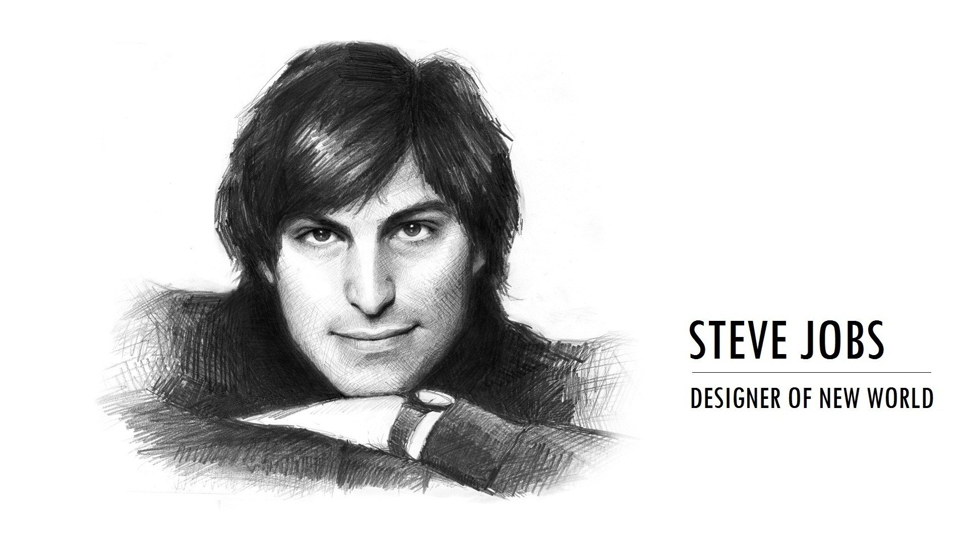 Steve Jobs portrait sketch