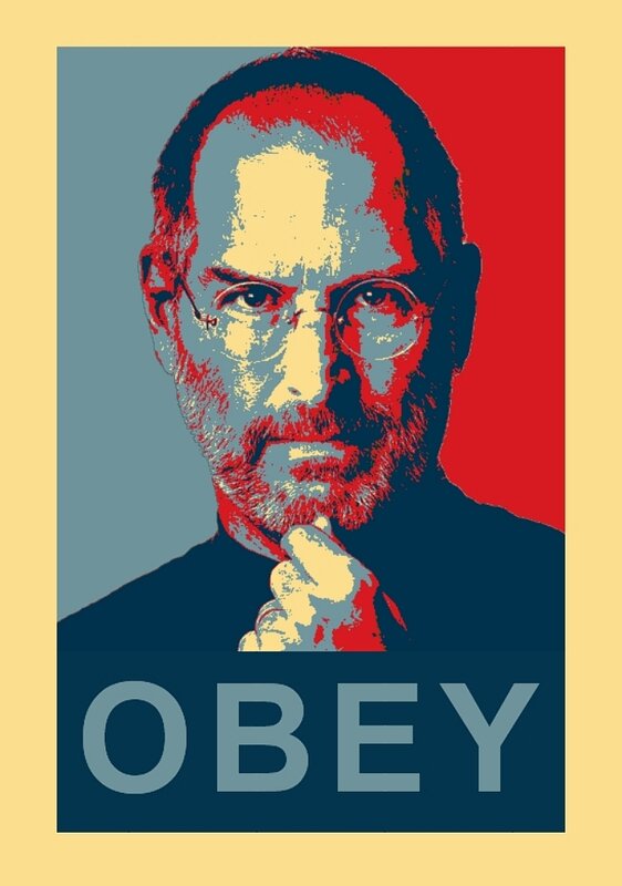 Steve Jobs propaganda poster