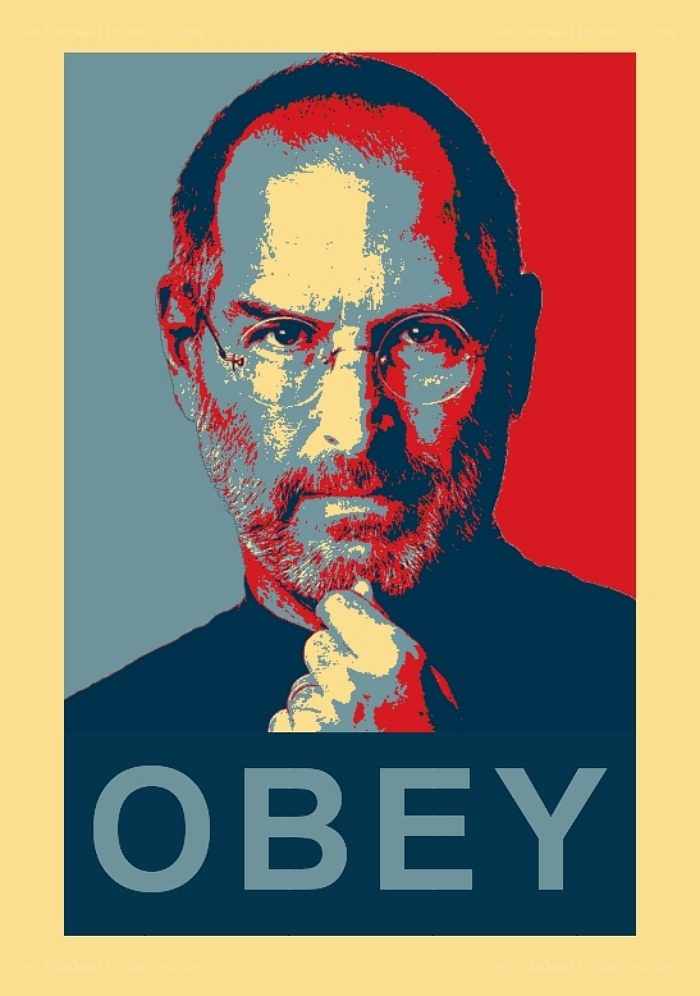 Steve Jobs propaganda poster