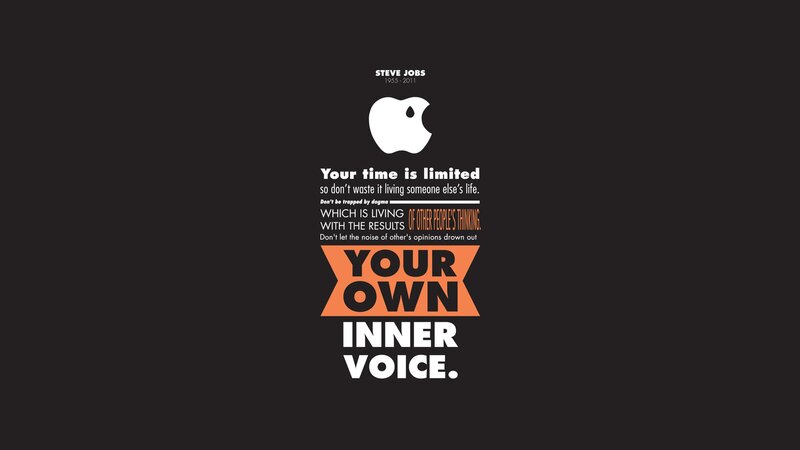 Steve Jobs quote on inner voice
