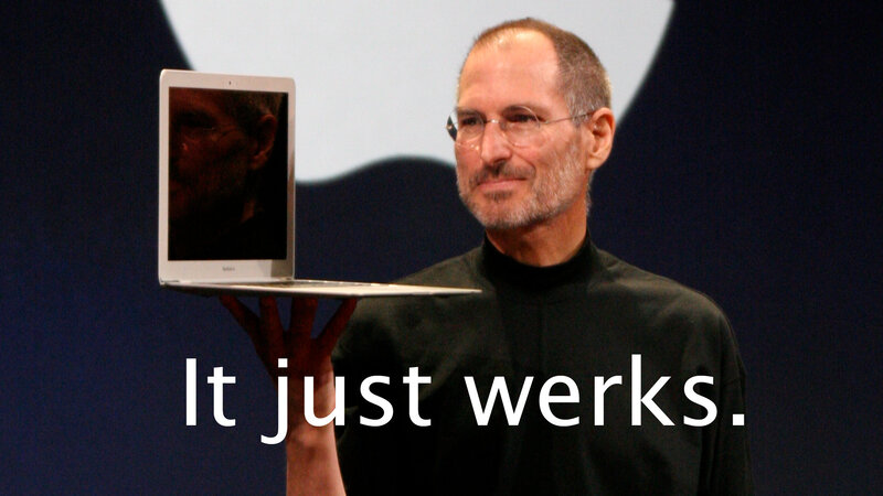 Steve Jobs with MacBook Air