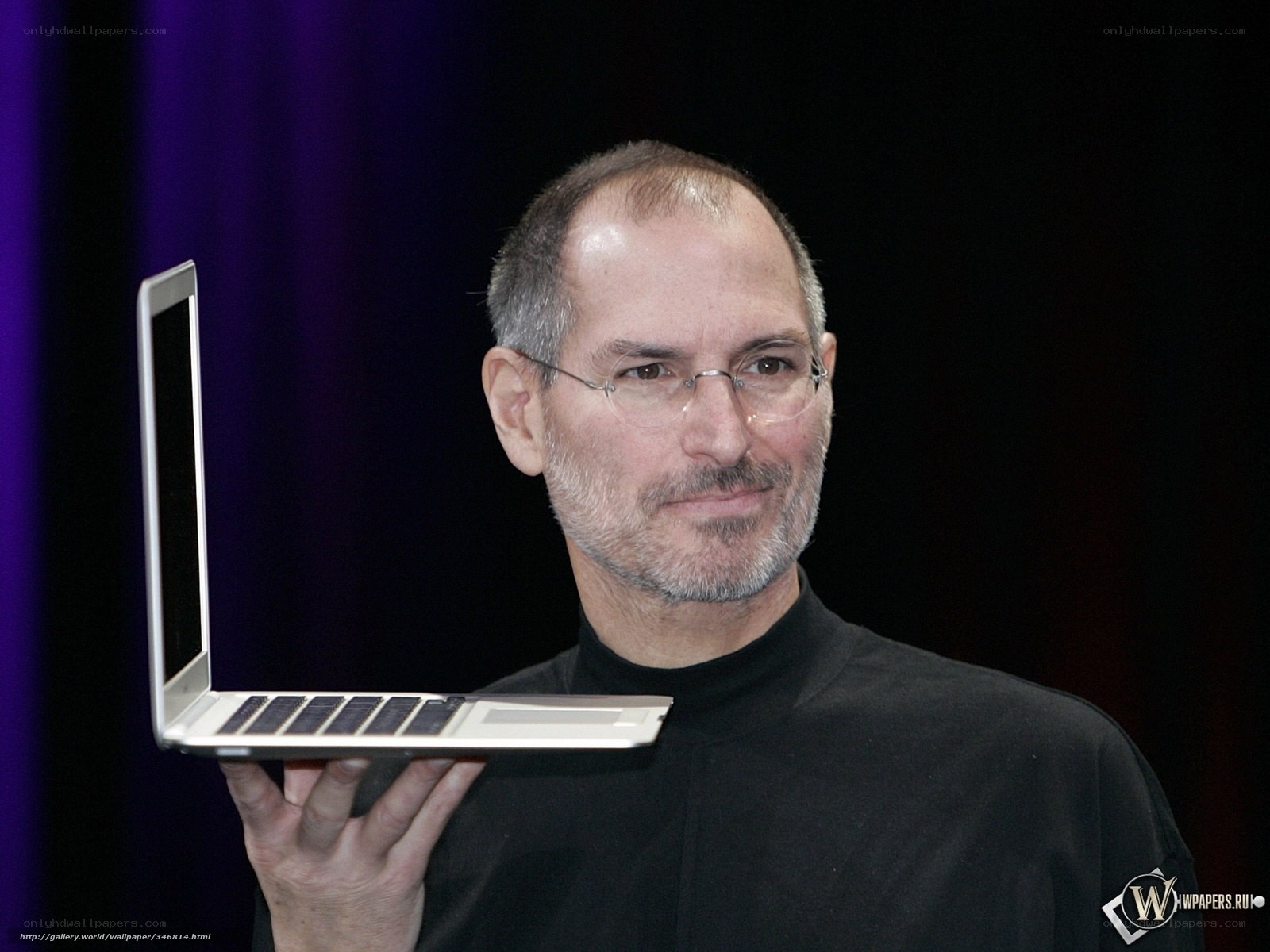Steve Jobs with MacBook Air