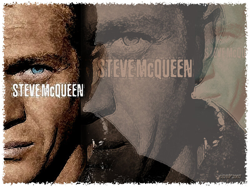 Steve McQueen portrait collage