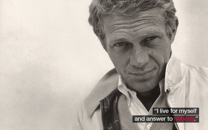 Steve McQueen quote portrait