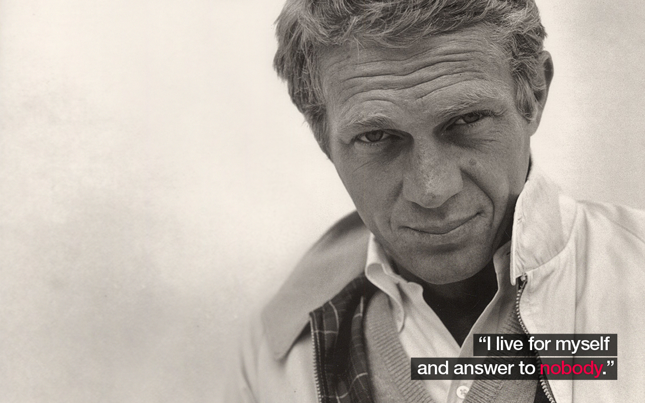 Steve McQueen quote portrait