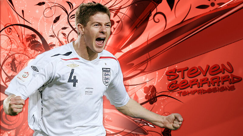 Steven Gerrard celebrating