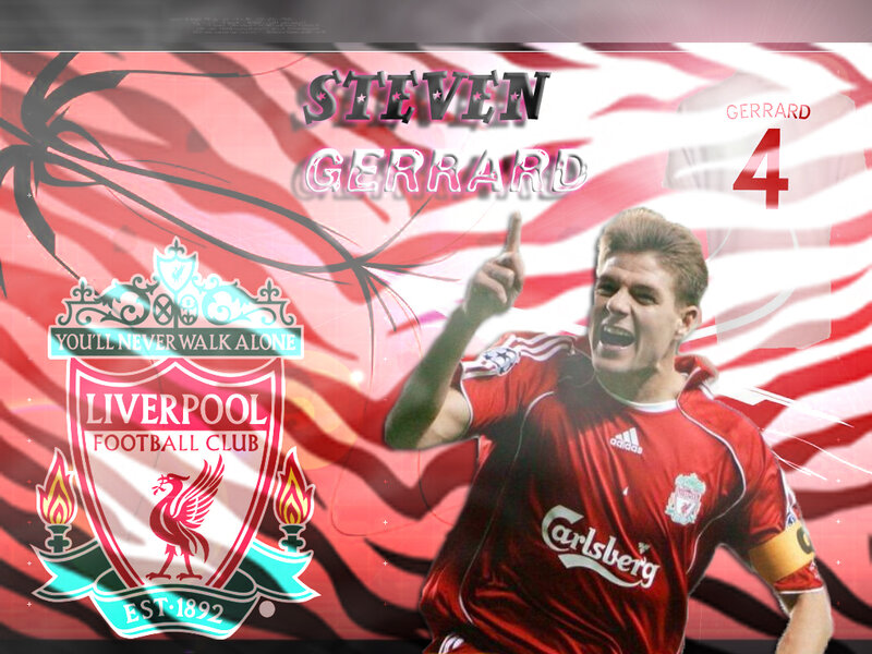 Steven Gerrard Celebrating — Red