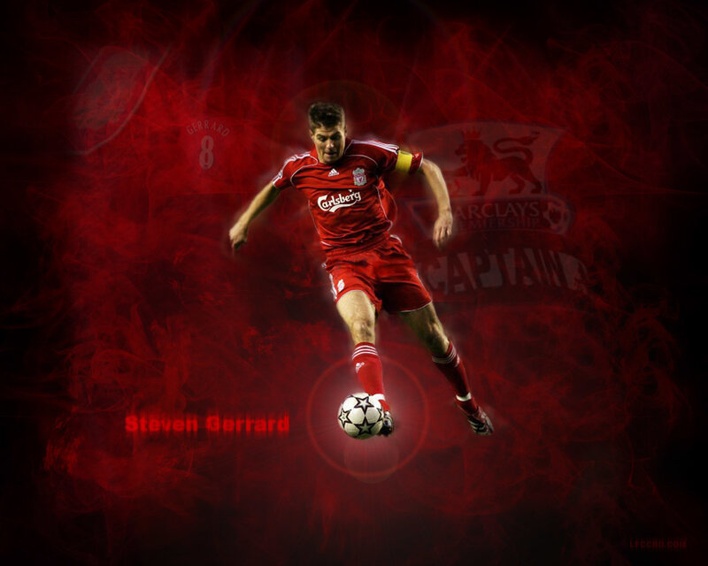 Steven Gerrard Kicking Ball