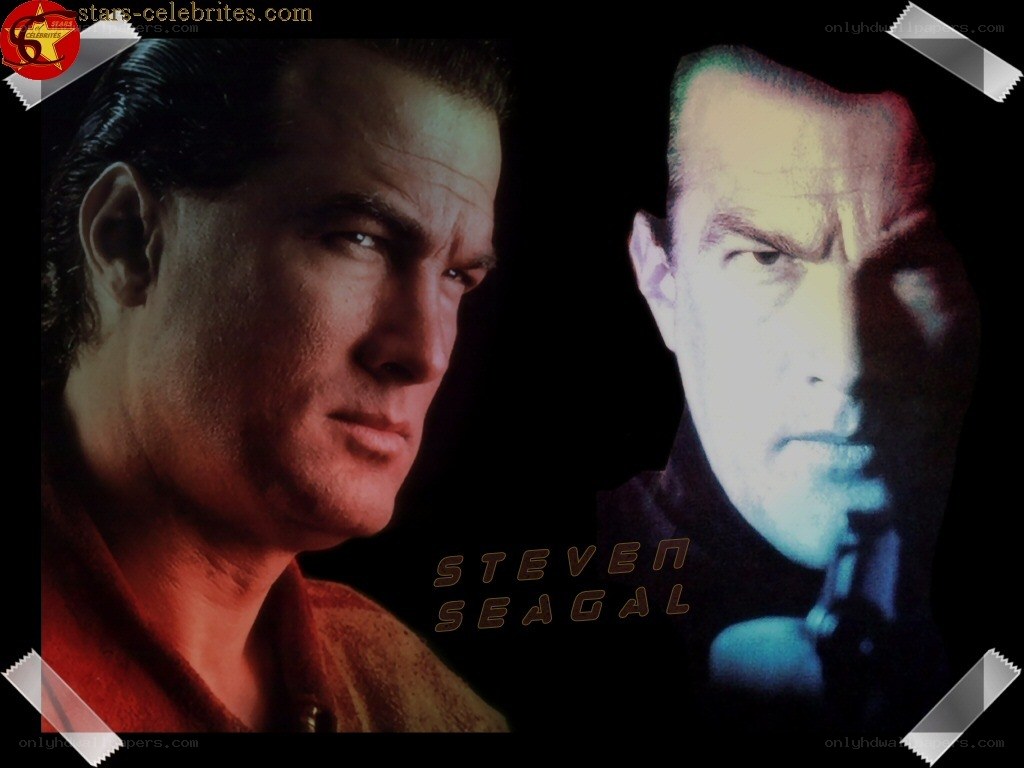 Steven Seagal portrait collage