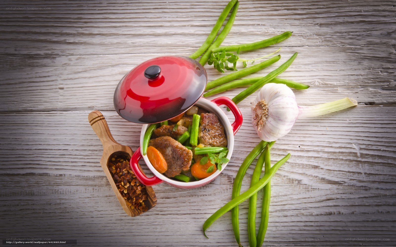 Stew with vegetables and garlic