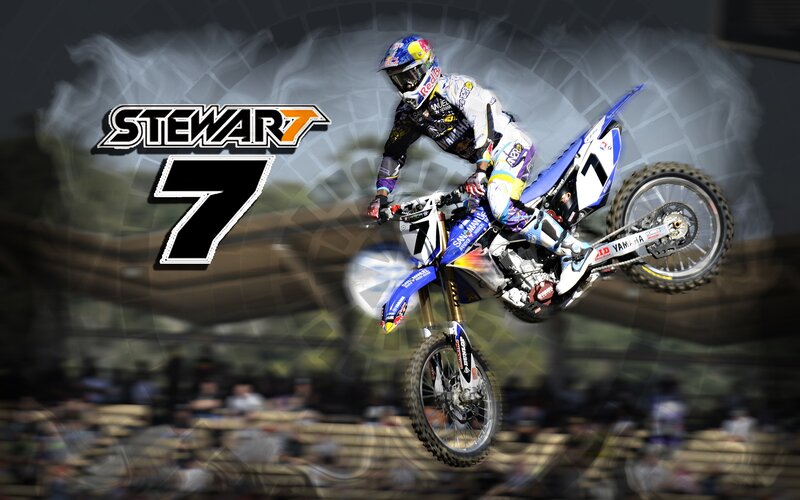 Stewart 7 motocross action