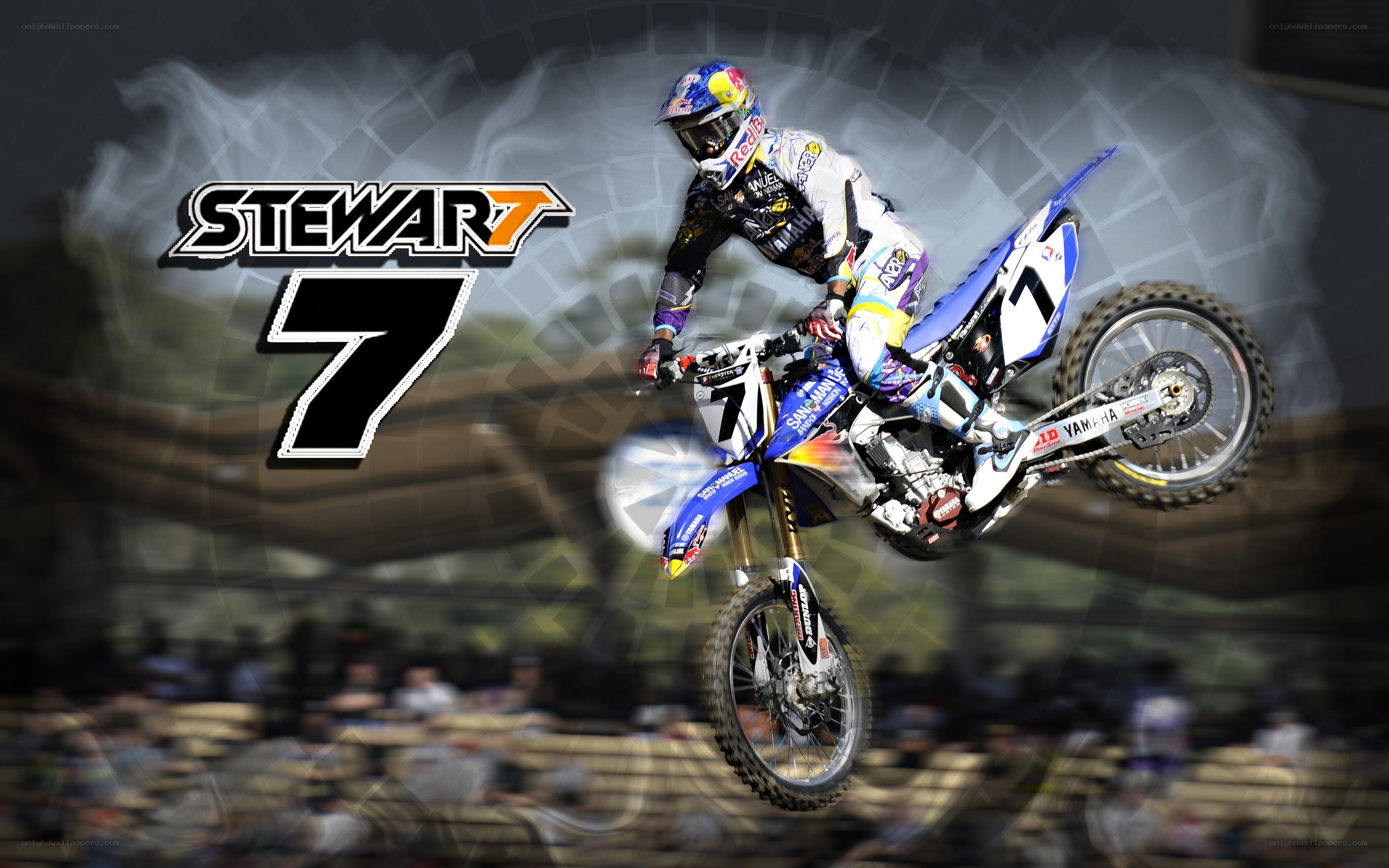 Stewart 7 motocross action