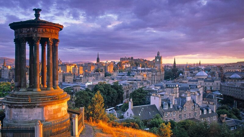 Stewart Monument and City — Purple
