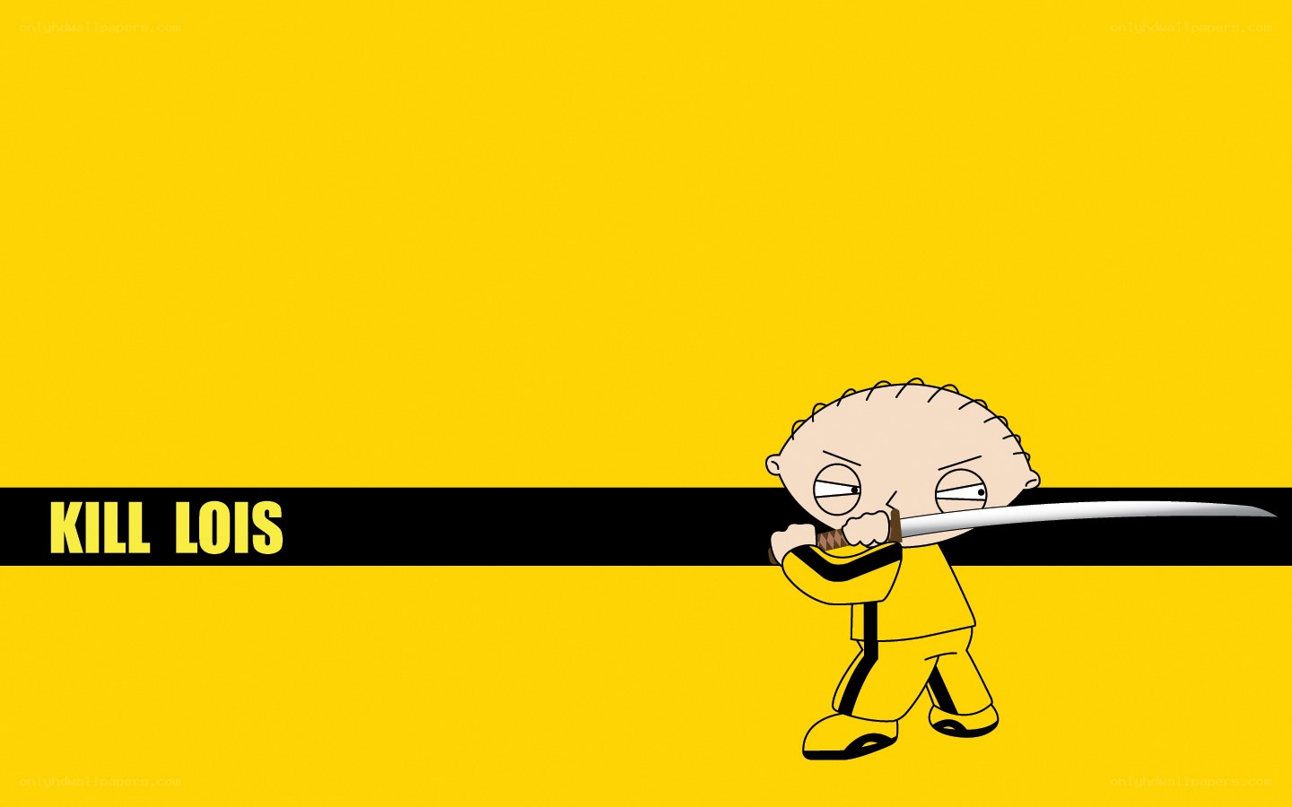 Stewie Griffin with sword