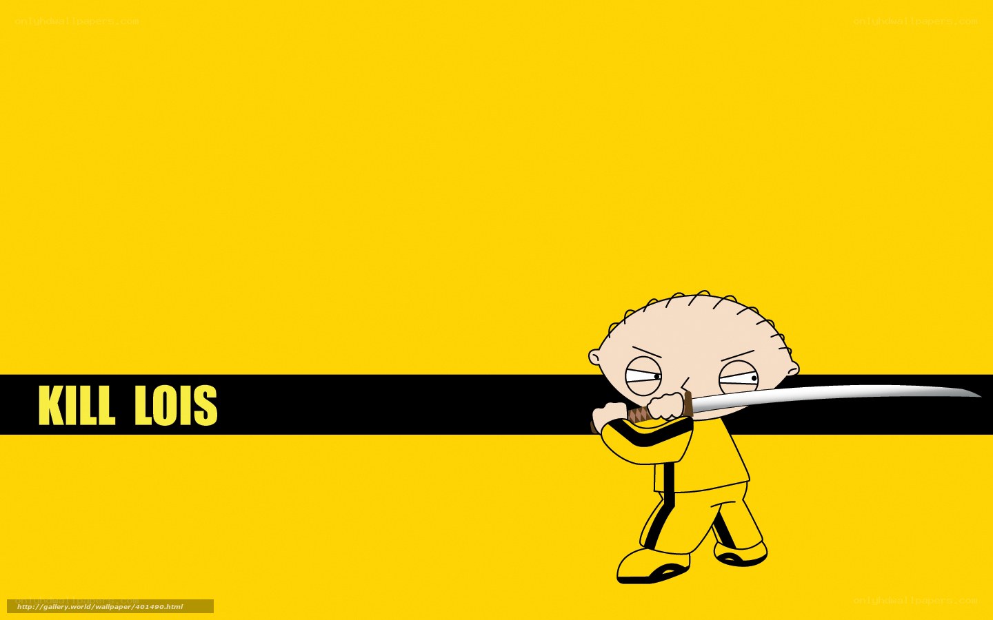 Stewie Griffin with sword