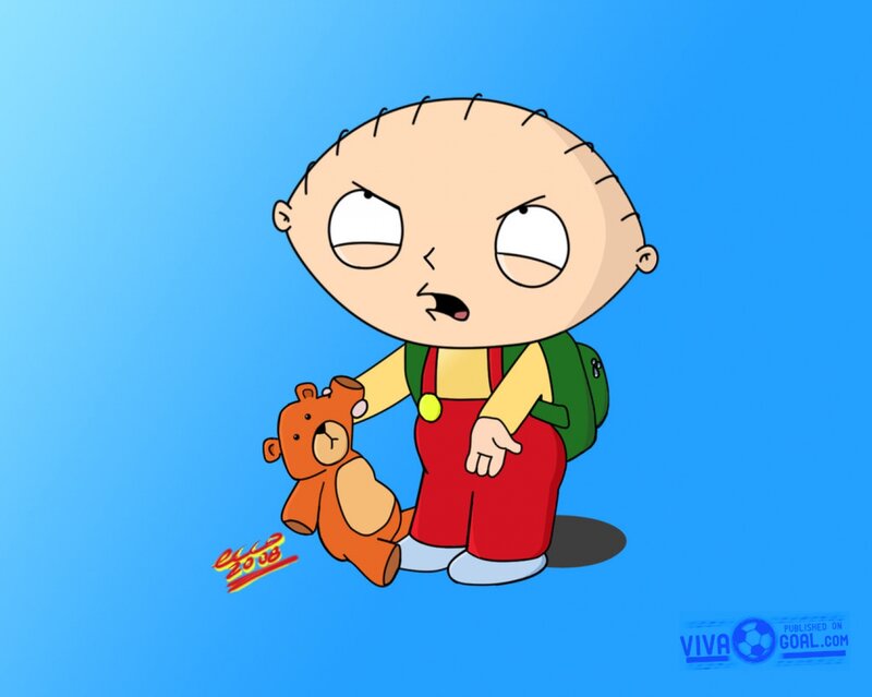 Stewie Griffin with Teddy Bear — Blue, Neutral