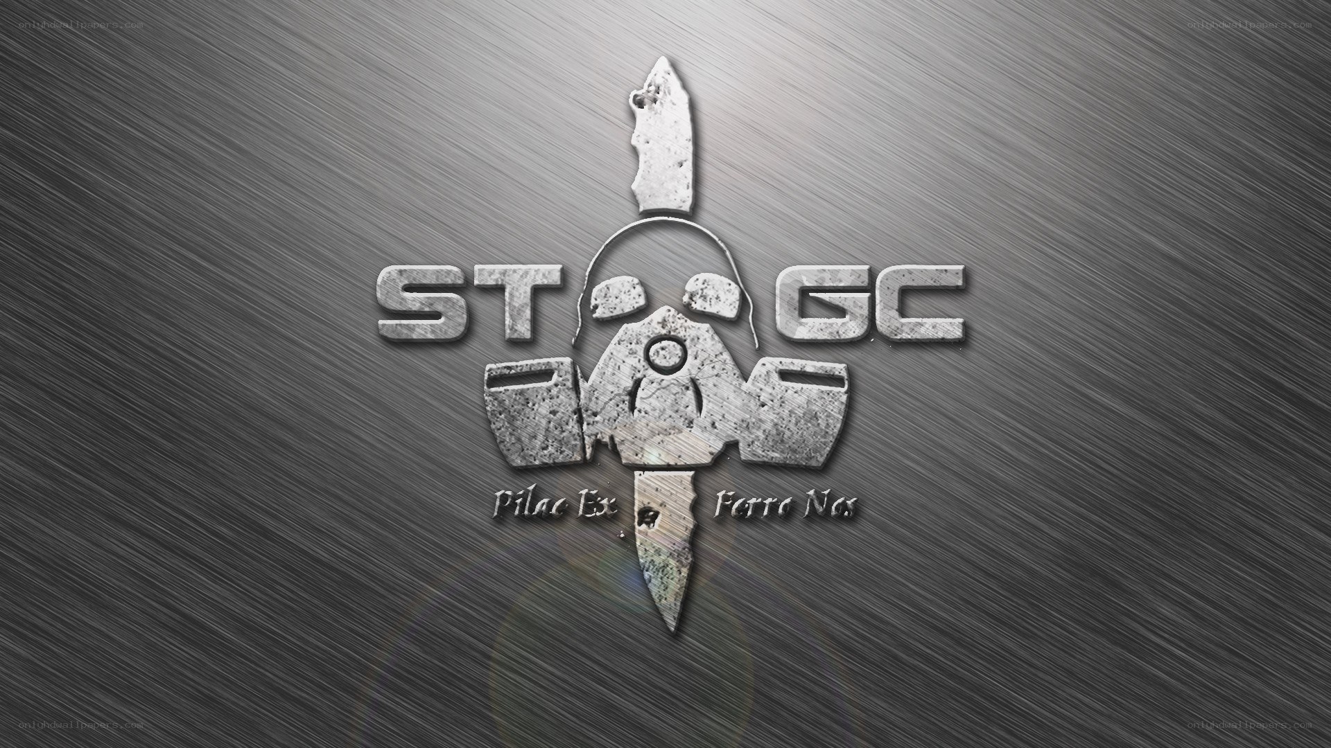 STGC logo with skull and knife