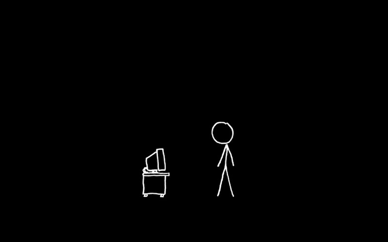 Stick Figure and Computer