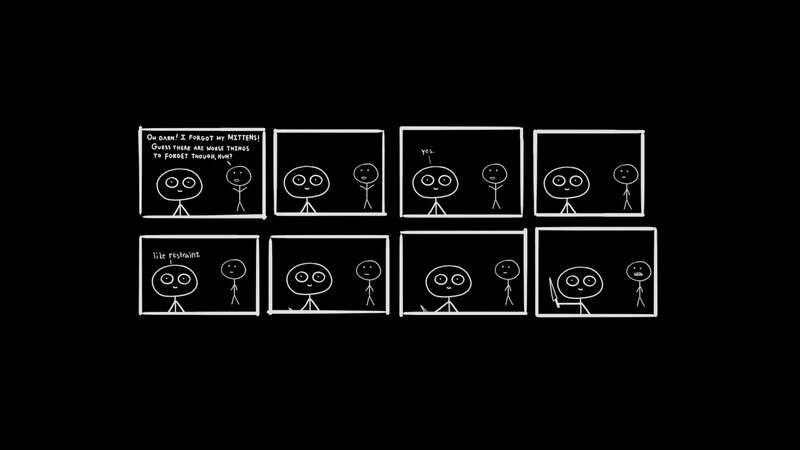 Stick Figure Comic — Black
