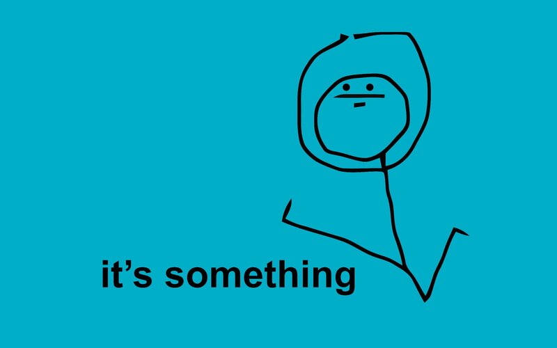 Stick Figure Drawing — Blue