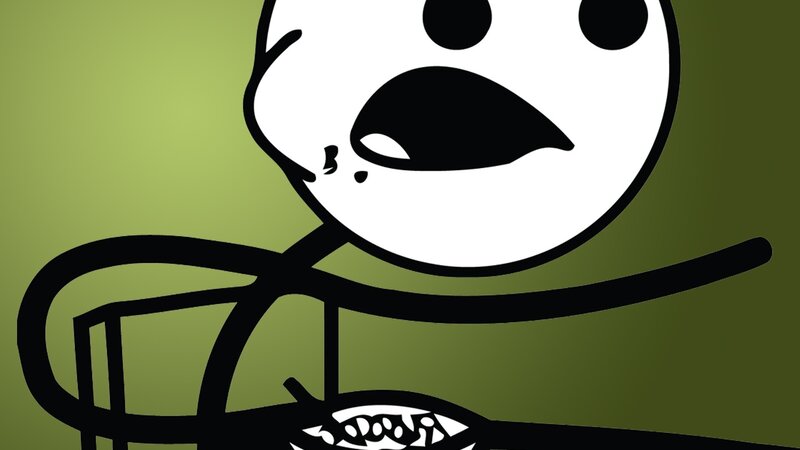 Stick Figure Eating