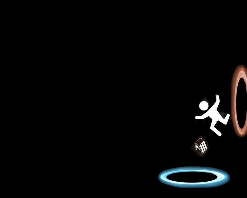 Stick Figure Falling — Black