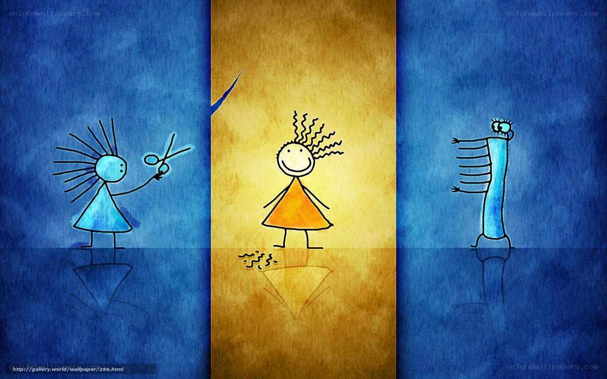 stick figure hair styling