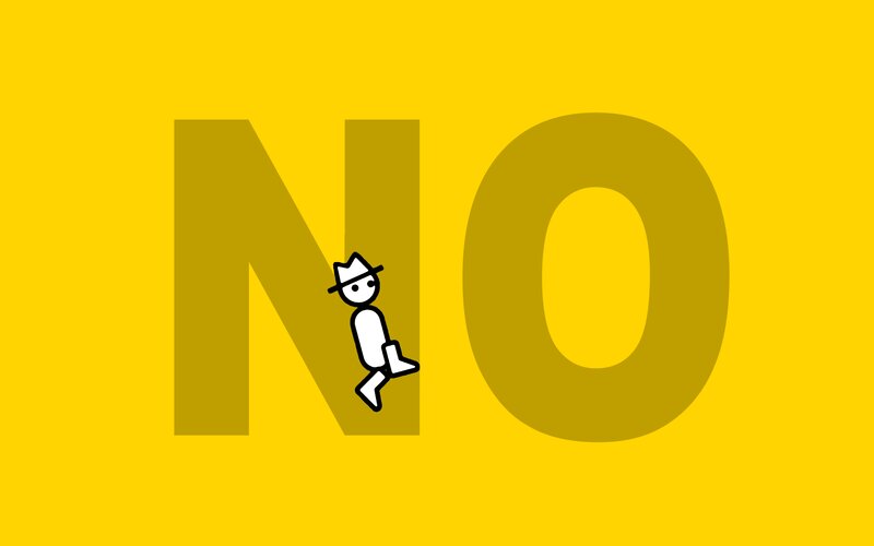 Stick Figure on Letter