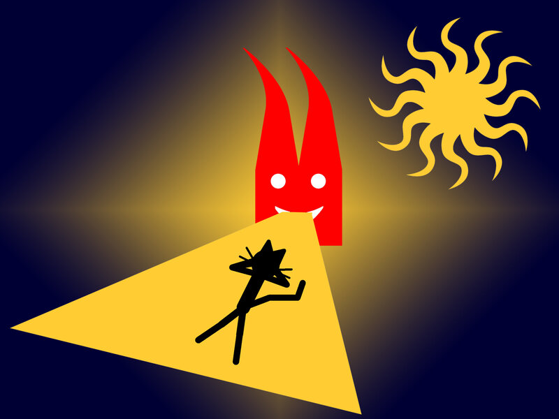 Stick Figure Running