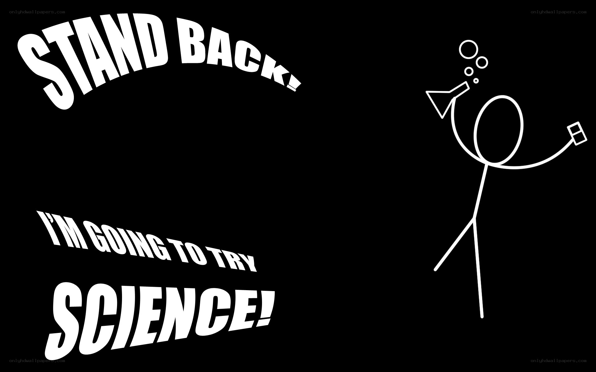 Stick figure science experiment