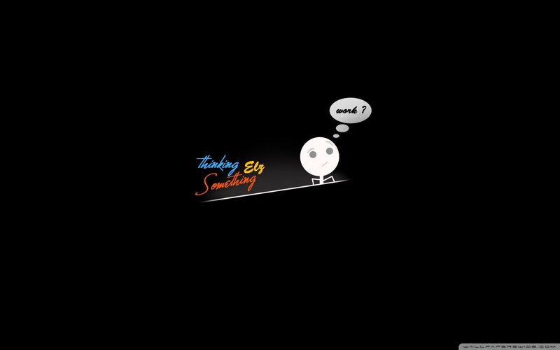 Stick Figure Thinking — Black