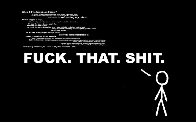 stick figure with bold text