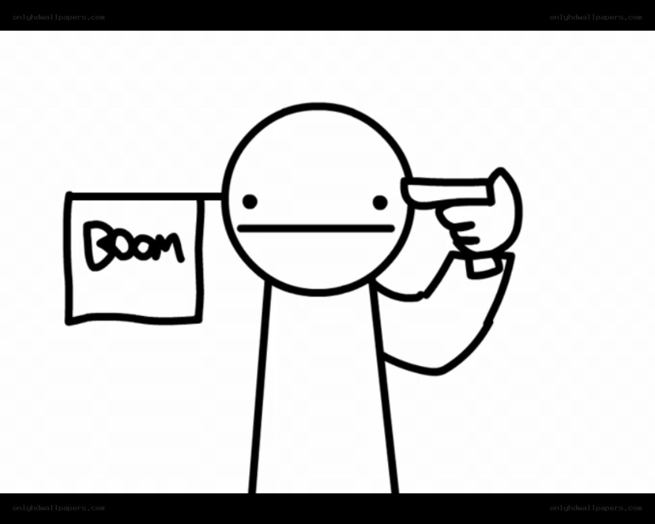stick figure with gun