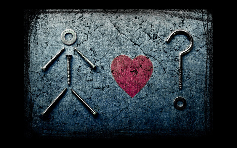 Stick Figure with Heart