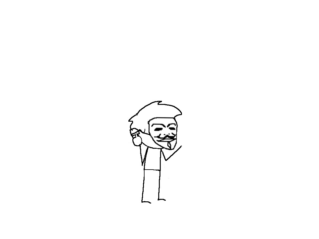 stick figure with mask