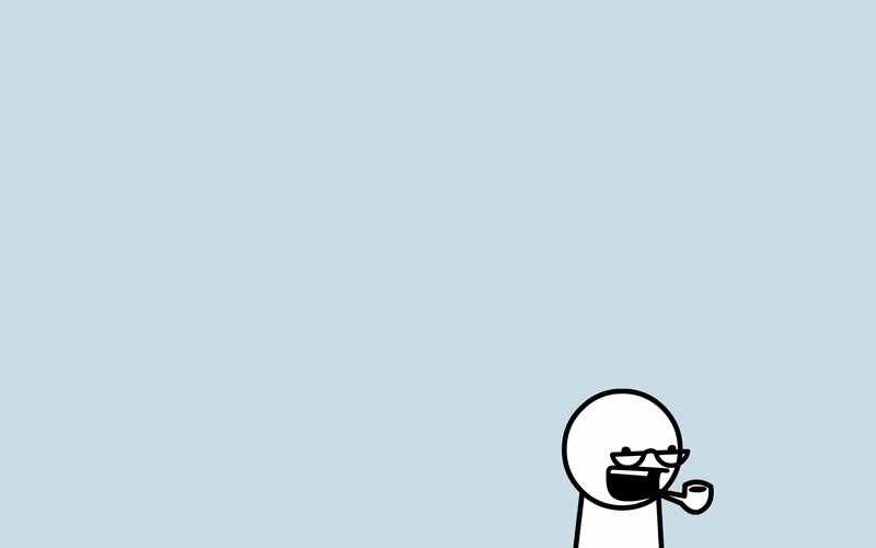stick figure with pipe