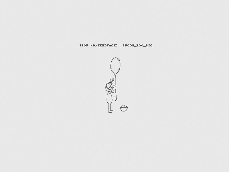 Stick Figure with Spoon