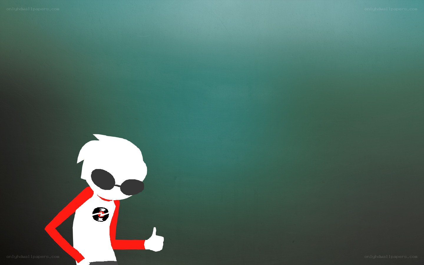 stick figure with sunglasses