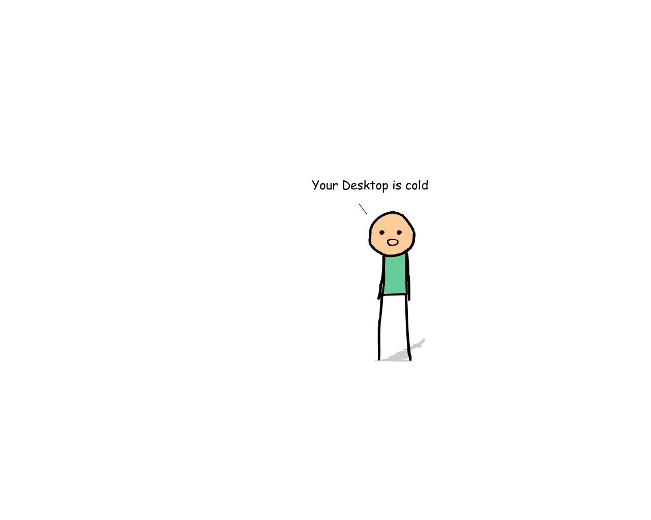 Stick figure with text