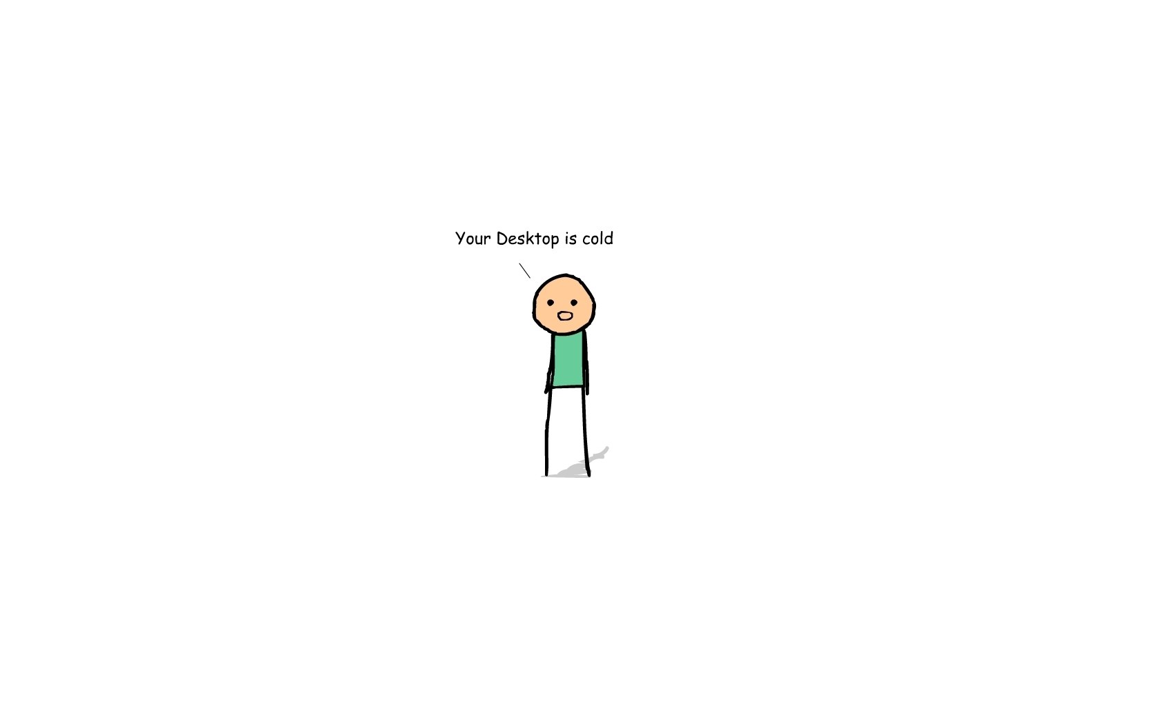 stick figure with text