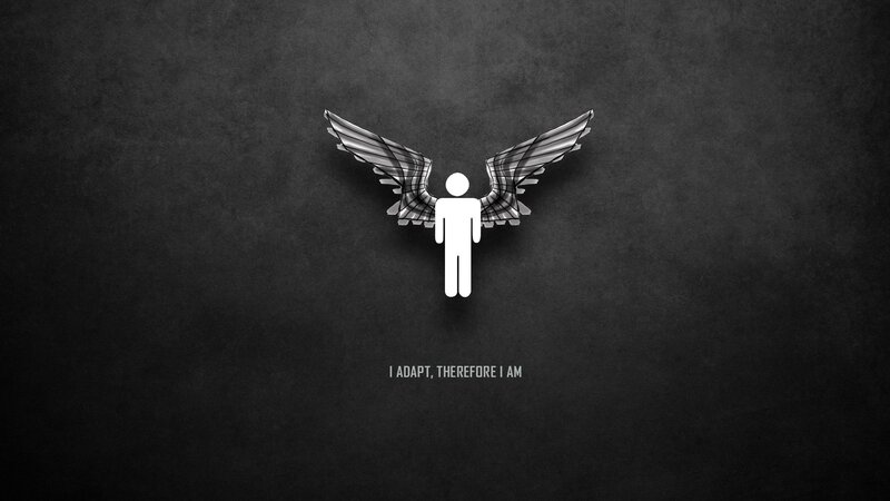 Stick Figure with Wings