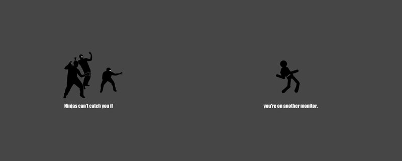 Stick Figures and Ninjas — Gray