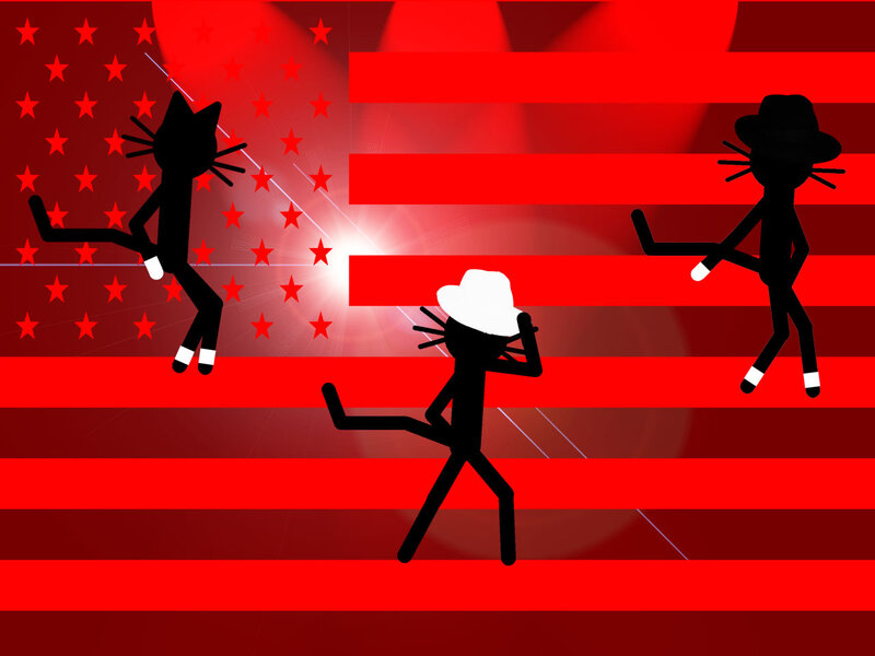 Stick Figures Dancing