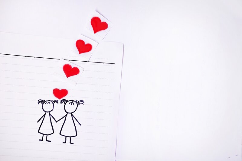 Stick Figures Holding Hands