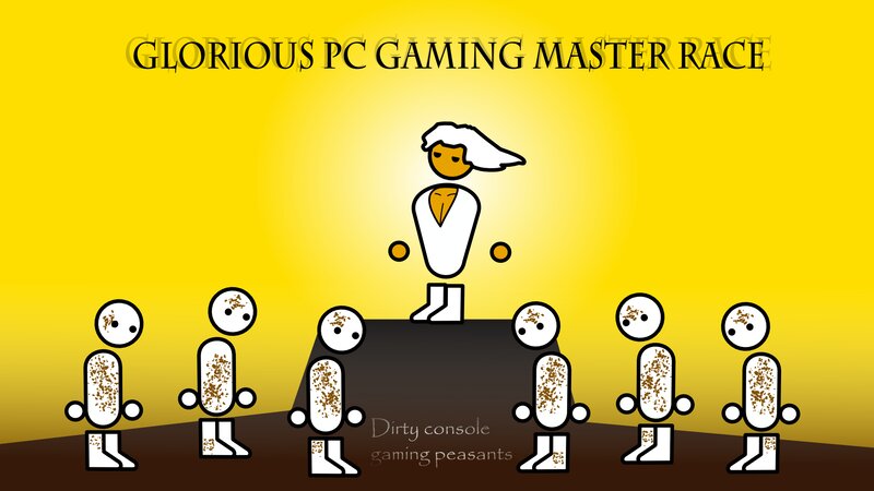 Stick Figures in a Race