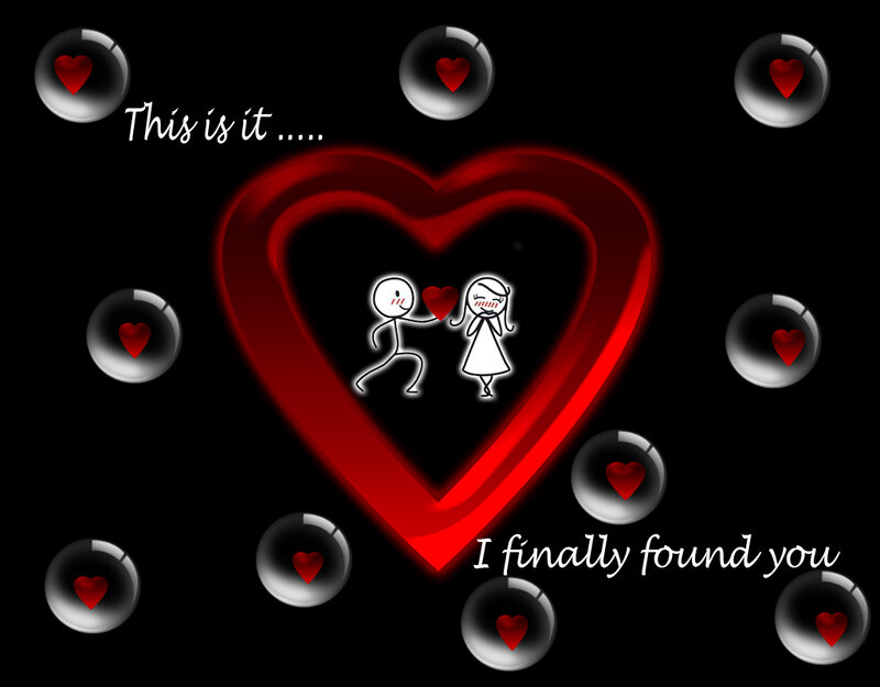 Stick Figures in Heart
