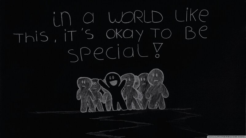 Stick Figures on Blackboard
